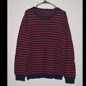 Areopostal Red and Blue Striped Long Sleeve